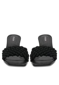 DeeZee Klapki LB1299 Czarny. Kolor: czarny. Materiał: materiał #7