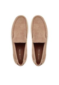 TOMMY HILFIGER - Tommy Hilfiger Półbuty Modern Light Hybrid Suede Loafer FM0FM05354 Brązowy. Kolor: brązowy. Materiał: skóra, zamsz