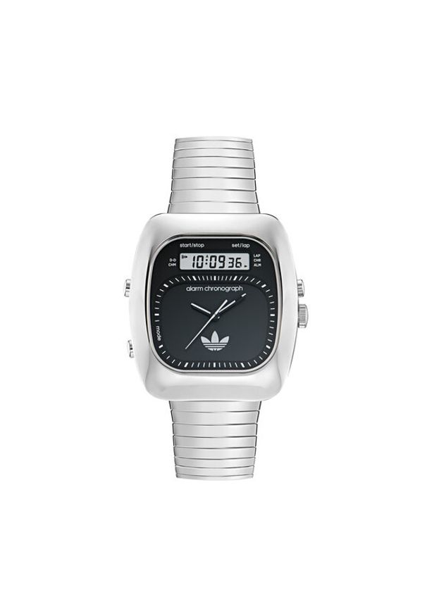 Adidas - adidas Zegarek Retro Wave Three Chronograph AOSY25013 Srebrny. Kolor: srebrny. Styl: retro