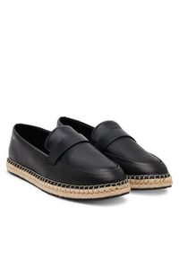 Calvin Klein Espadryle Espadrille W/Ck Hw - Lth HW0HW02390 Czarny. Kolor: czarny. Materiał: skóra #3
