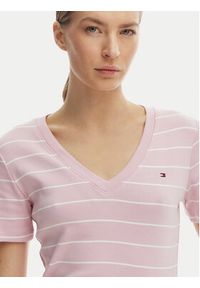 TOMMY HILFIGER - Tommy Hilfiger T-Shirt New Cody WW0WW40584 Różowy Slim Fit. Kolor: różowy. Materiał: bawełna #2