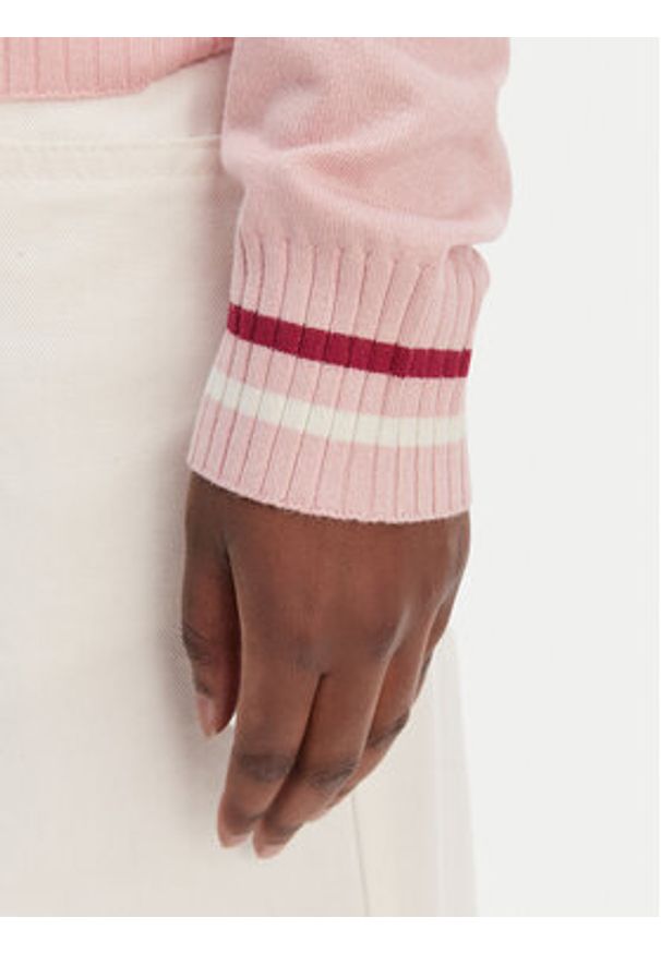 Liu Jo Sport Sweter TA6068 MS49I Różowy Regular Fit. Kolor: różowy. Materiał: wiskoza. Styl: sportowy