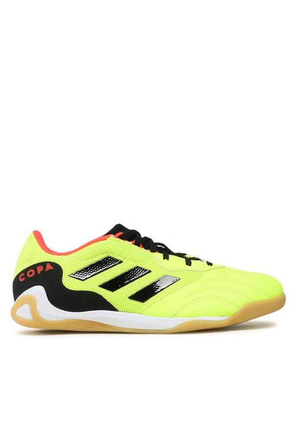 Adidas - adidas Buty Copa Sense.3 In Sala GZ1360 Żółty. Kolor: żółty. Materiał: skóra