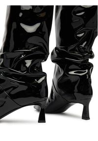 Pollini Botki SA24115M0NTT0000 Czarny. Kolor: czarny. Materiał: lakier, skóra #4