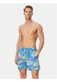 Polo Ralph Lauren Szorty kąpielowe 710B13657001 Niebieski jasny Classic Fit. Kolor: niebieski. Materiał: syntetyk #3