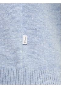 Guess Jeans Golf W4BR15 Z3HO2 Błękitny Regular Fit. Typ kołnierza: golf. Kolor: niebieski. Materiał: syntetyk #4