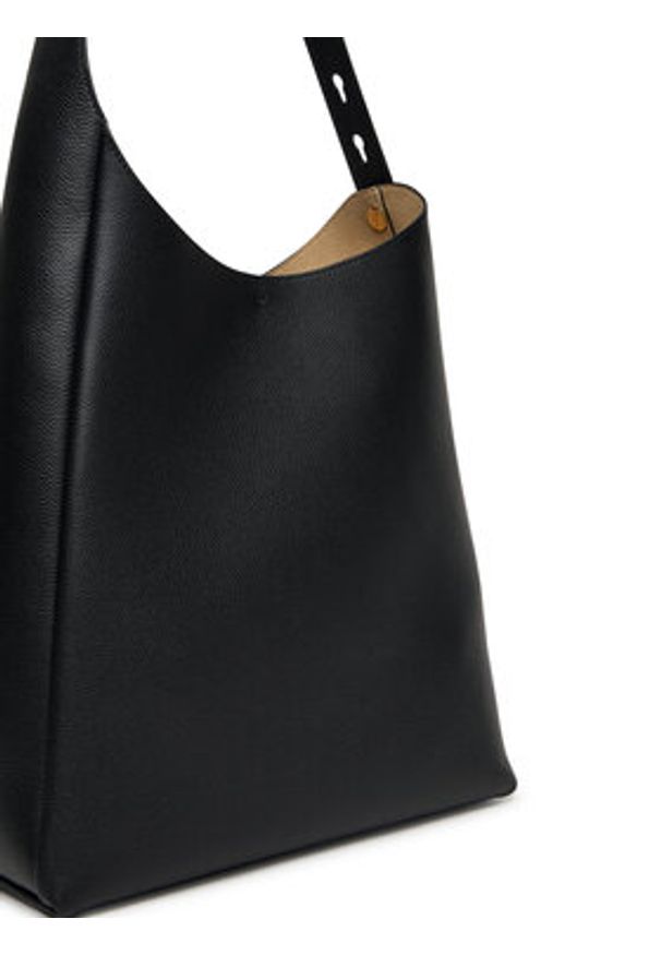 Tory Burch Torebka Romy Hobo 170964 Czarny. Kolor: czarny. Materiał: skórzane