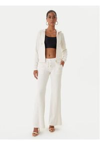 Juicy Couture Bluza Robertson JCAP176G Beżowy Slim Fit. Kolor: beżowy. Materiał: welur, bawełna #3