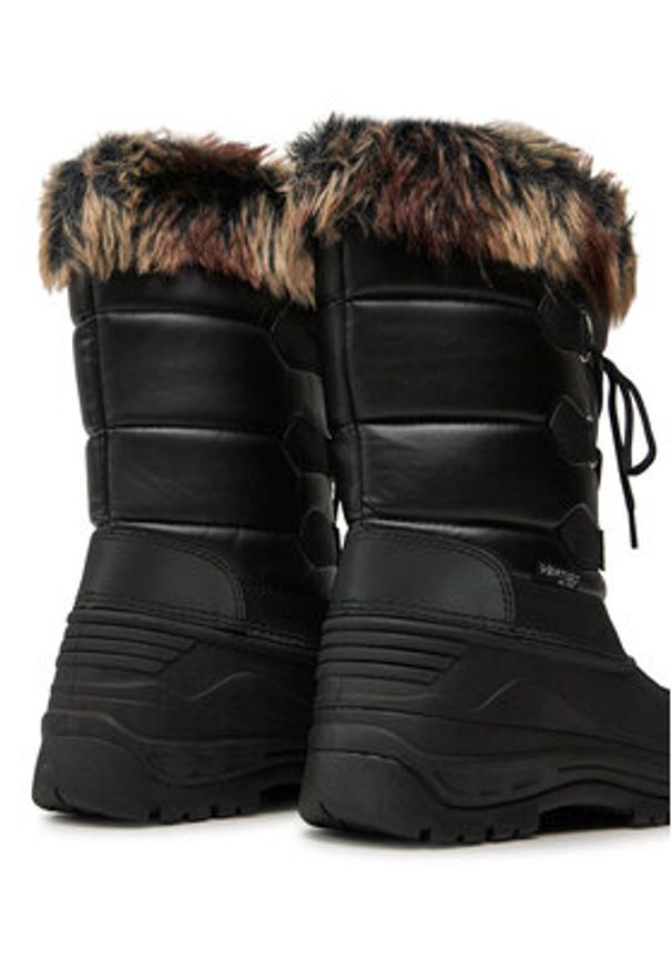 Vertigo Alpes Śniegowce Nougat Czarny. Kolor: czarny. Materiał: skóra