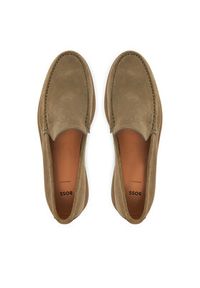 BOSS Mokasyny Sienne 50543083 Zielony. Kolor: zielony. Materiał: zamsz, skóra