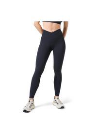 CASALL - Legginsy treningowe damskie Casall Overlap High Waist. Stan: podwyższony. Kolor: czarny