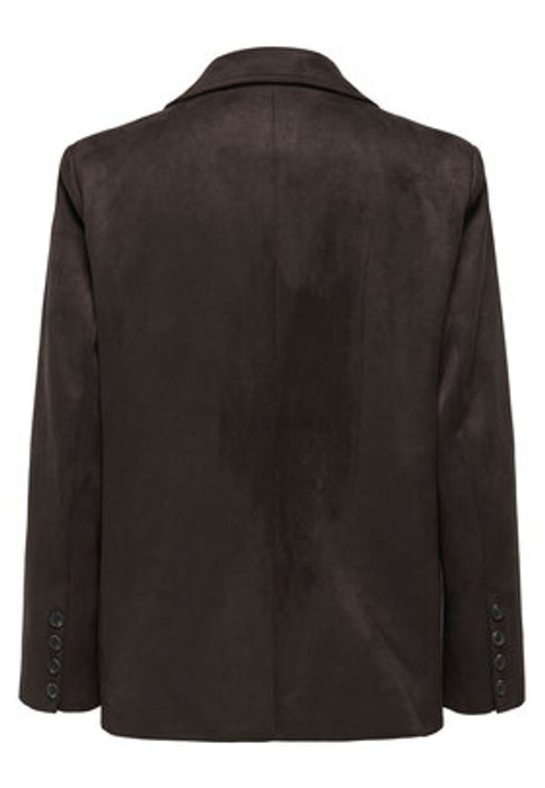 only - ONLY Marynarka Lina 15357019 Brązowy Loose Fit. Kolor: brązowy. Materiał: skóra