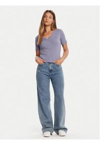 TOMMY HILFIGER - Tommy Hilfiger T-Shirt New Cody WW0WW40584 Fioletowy Slim Fit. Kolor: fioletowy. Materiał: bawełna #5