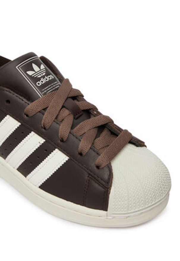 Adidas - adidas Sneakersy Superstar II W IH4146 Brązowy. Kolor: brązowy. Materiał: skóra. Model: Adidas Superstar