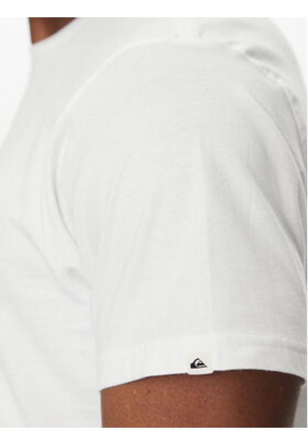 Quiksilver T-Shirt EQYZT08095 Biały Regular Fit. Kolor: biały. Materiał: bawełna