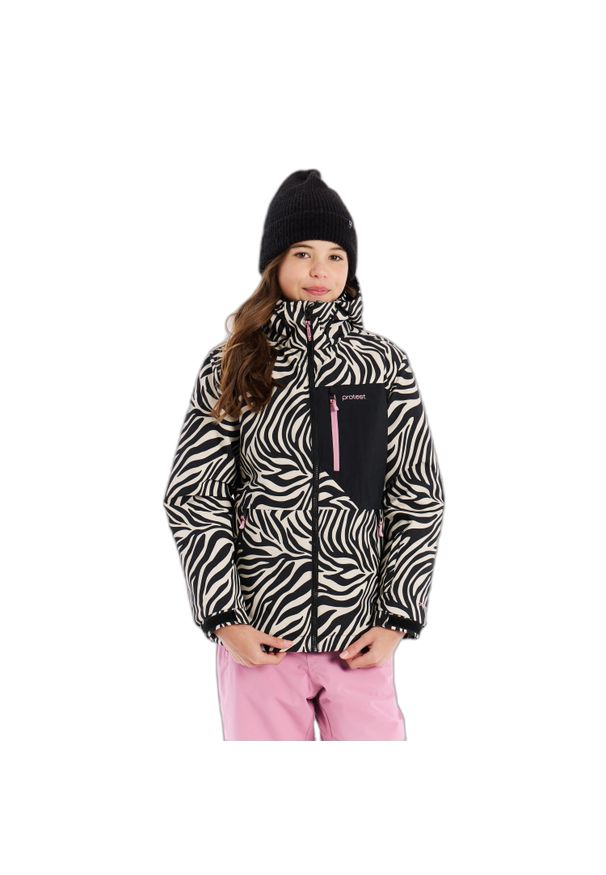 Dziewczęca kurtka narciarska Protest Minx. Kolor: czarny. Sezon: zima. Sport: narciarstwo