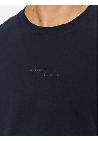 Lindbergh T-Shirt 30-400239 Granatowy Relaxed Fit. Kolor: niebieski. Materiał: bawełna