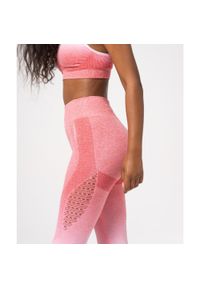 Carpatree - Legginsy bezszwowe Ombre różowo-białe S. Stan: podwyższony. Kolor: różowy #1
