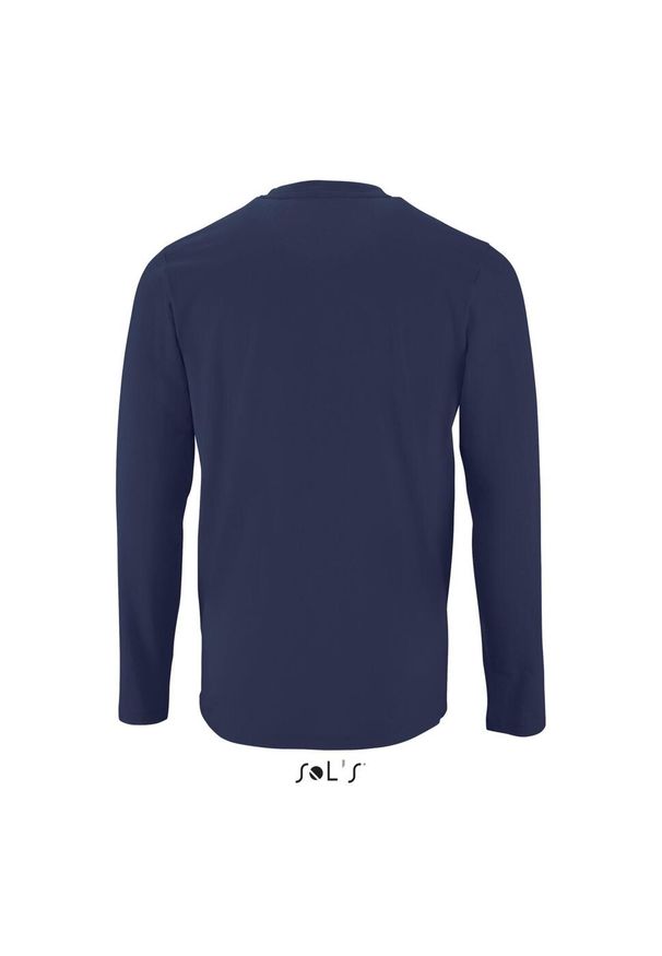 SOL'S - Koszulka Sol's Imperial Lsl. Okazja: na co dzień. Kolor: niebieski. Długość rękawa: długi rękaw. Styl: casual, elegancki