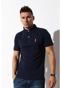 Edward Orlovski - Polo Navy "White". Typ kołnierza: polo. Materiał: bawełna. Styl: klasyczny, elegancki #1