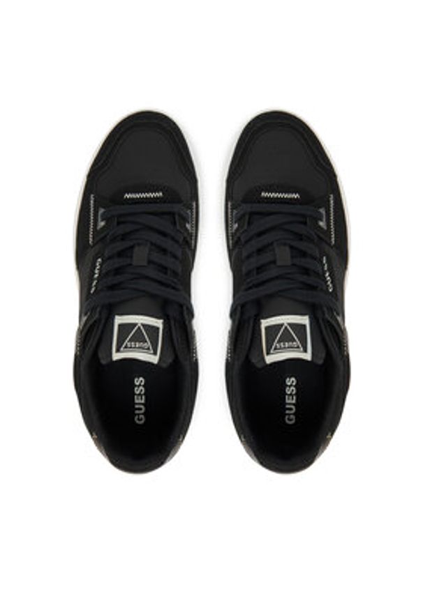 Guess Sneakersy FMJVIN ELL12 Czarny. Kolor: czarny. Materiał: skóra