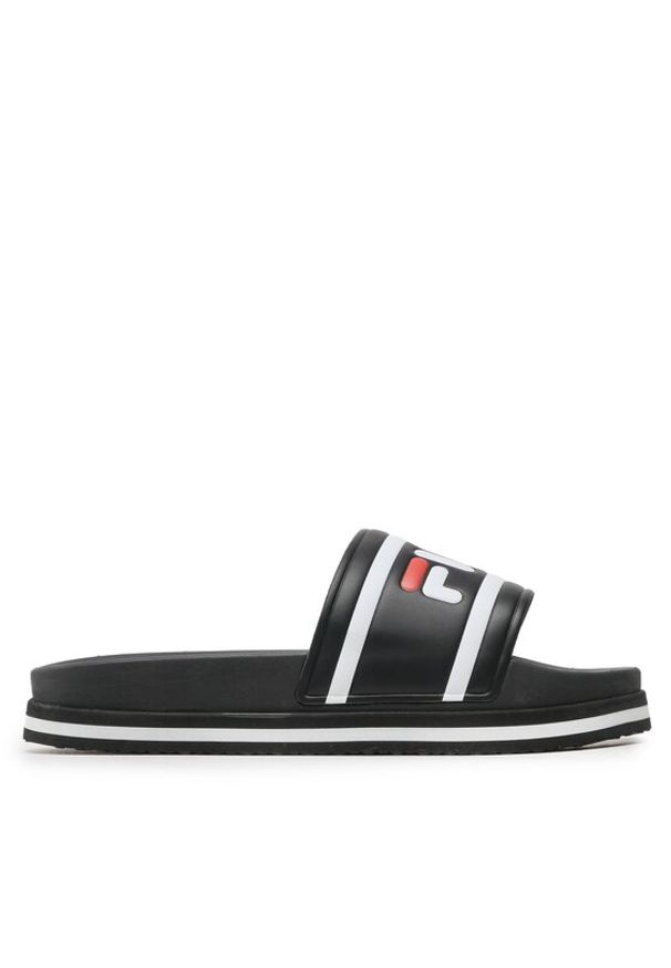 Fila Klapki Morro Bay Zeppa Wmn FFW0048 Czarny. Kolor: czarny. Materiał: skóra