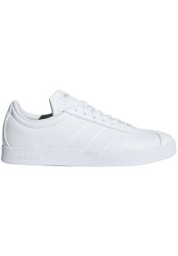 Adidas - Buty adidas Vl Court 2.0 W B42314 białe. Okazja: na co dzień. Zapięcie: sznurówki. Kolor: biały. Materiał: skóra, syntetyk, materiał, guma. Szerokość cholewki: normalna
