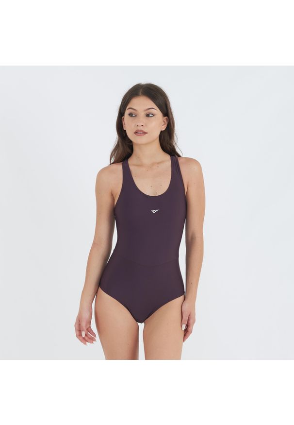 LEGEA - Kostium jednoczęściowy SORAYA. Kolor: czerwony. Materiał: poliester, elastan