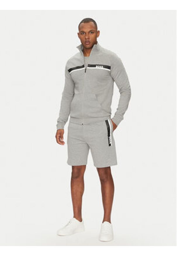 BOSS Szorty sportowe Authentic 50540630 Szary Regular Fit. Kolor: szary. Materiał: bawełna. Styl: sportowy