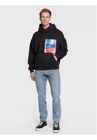 Calvin Klein Jeans Bluza J30J323156 Czarny Oversize. Kolor: czarny. Materiał: bawełna