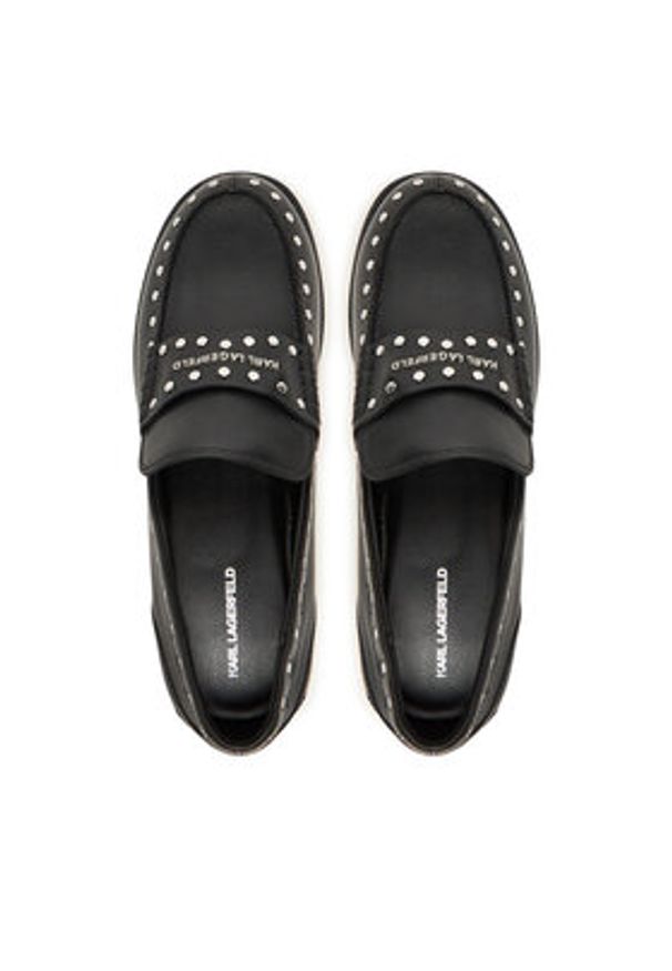 Karl Lagerfeld - KARL LAGERFELD Lordsy KL42125S Czarny. Kolor: czarny. Materiał: skóra