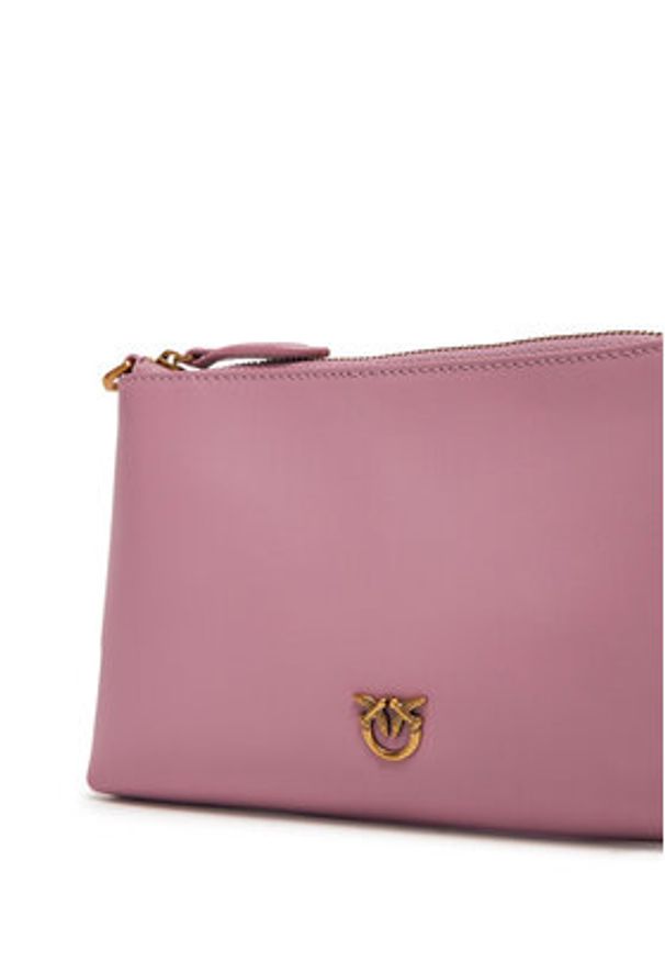 Pinko - PINKO Torebka Flat Horizontal Mini PE 25 PCPL 104277 A0F1 Fioletowy. Kolor: fioletowy. Materiał: skórzane