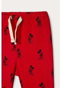 GAP - Spodnie dziecięce 50-86 cm. Kolor: czerwony. Materiał: bawełna, dzianina #2