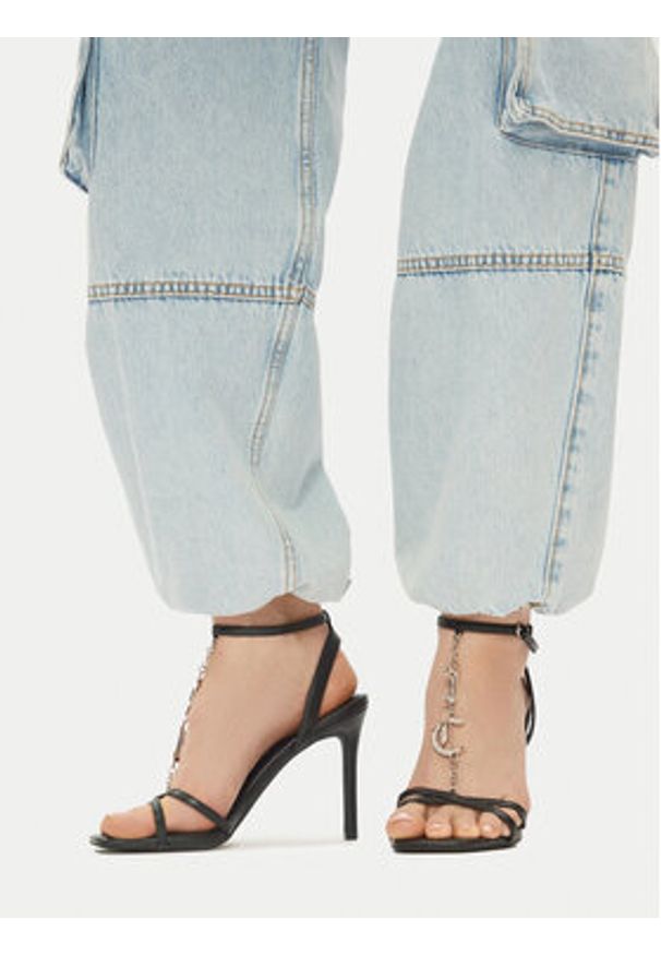 Juicy Couture Sandały HY1500-2 Czarny. Kolor: czarny. Materiał: syntetyk, materiał