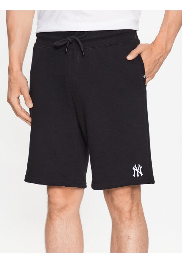 47 Brand Szorty sportowe New York Yankees Base Runner Emb 47 Helix Shorts Czarny Regular Fit. Kolor: czarny. Materiał: bawełna. Styl: sportowy