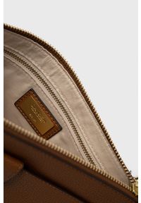 Lauren Ralph Lauren torebka skórzana kolor brązowy. Kolor: brązowy. Materiał: skórzane #2