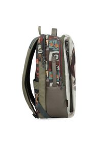 Plecak damski Anekke, wykonany z materiału tekstylnego z dekoracyjnym nadrukiem zamykany na zamek, kolorowy, 42575-001. Materiał: materiał. Wzór: kolorowy, nadruk. Styl: casual, elegancki #8
