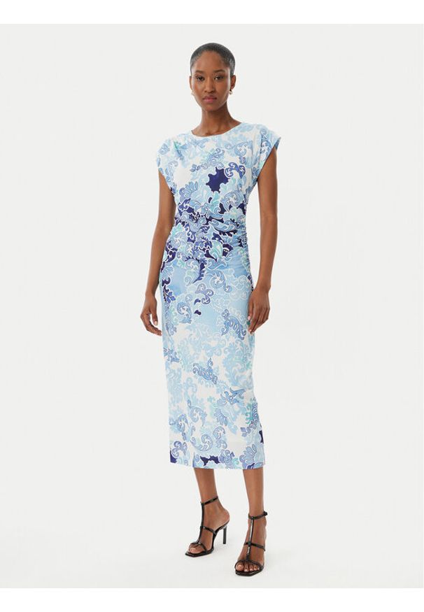 Hale bob - Hale Bob Sukienka koktajlowa Thora 5ZLG662A Błękitny Slim Fit. Kolor: niebieski. Materiał: syntetyk. Styl: wizytowy