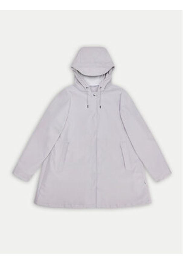 Rains Kurtka przeciwdeszczowa A-line W Jacket W3 18050 Szary Regular Fit. Kolor: szary. Materiał: syntetyk