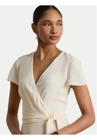 Lauren Ralph Lauren - LAUREN RALPH LAUREN Sukienka koktajlowa 200P13812005 Kremowy Regular Fit. Kolor: kremowy. Materiał: syntetyk. Styl: wizytowy #3