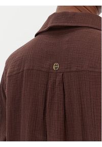 Seafolly Koszula Breeze 55428-TO Brązowy Regular Fit. Kolor: brązowy. Materiał: bawełna #2