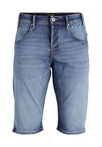 Jack & Jones - Jack&Jones Szorty jeansowe Cale 12223993 Granatowy Regular Fit. Kolor: niebieski. Materiał: bawełna