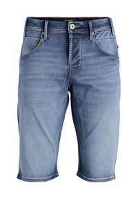 Jack & Jones - Jack&Jones Szorty jeansowe Cale 12223993 Granatowy Regular Fit. Kolor: niebieski. Materiał: jeans