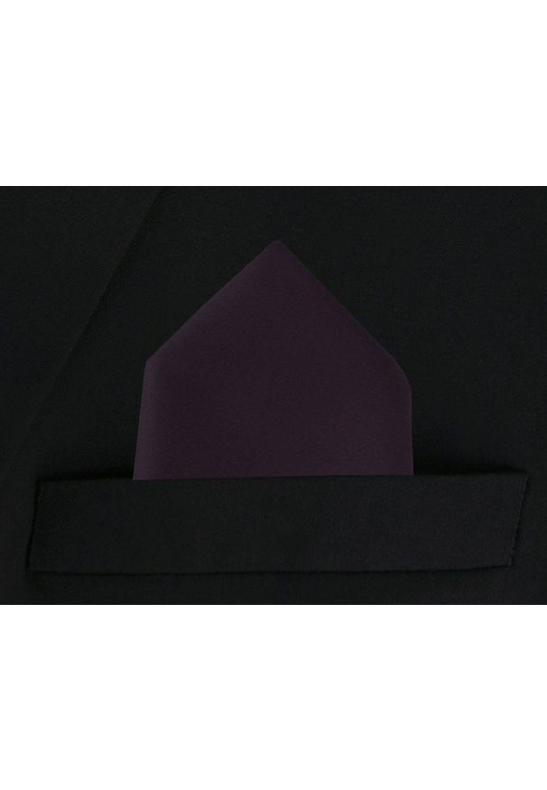 Elegancka, Jednokolorowa Poszetka - Chattier - Kolor Wina. Kolor: czerwony. Materiał: poliester