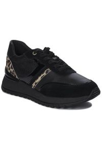 Buty do chodzenia damskie Geox D3500A02285C0513. Kolor: czarny. Materiał: syntetyk, skóra, materiał. Szerokość cholewki: normalna. Sport: turystyka piesza