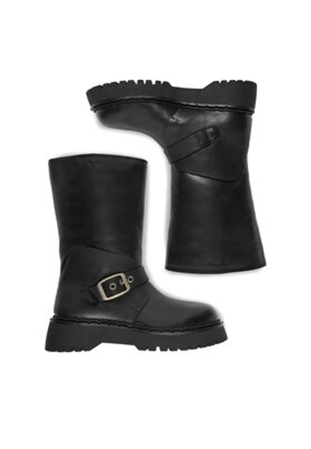 G-Star RAW - G-Star Raw Botki EO-BAHAR Czarny. Kolor: czarny. Materiał: skóra