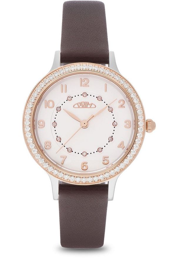 Zegarek PRIM W02P.13214.B damski z diamentami .