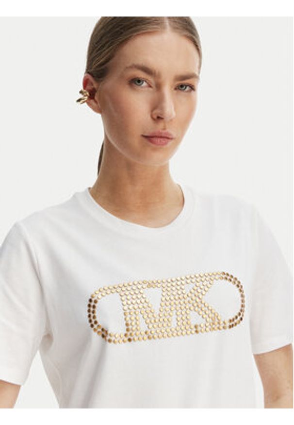 MICHAEL Michael Kors T-Shirt MS651SC97J Biały Regular Fit. Kolor: biały. Materiał: bawełna
