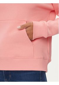Tommy Jeans Bluza Badge DW0DW17326 Różowy Boxy Fit. Kolor: różowy. Materiał: bawełna