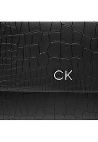 Calvin Klein Torebka Ck Daily Shoulder Bag_Croco K60K612142 Czarny. Kolor: czarny. Materiał: skórzane